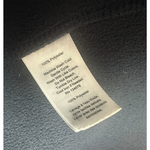 Vineyard Vines Mountain Quarter Zip Fleece Sweater Pullover Blue Men's Medium - Picture 7 of 10